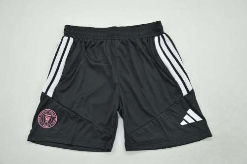 Fan Version 2025-2026 Inter Miami Black/White Soccer Training Shorts Football Shorts