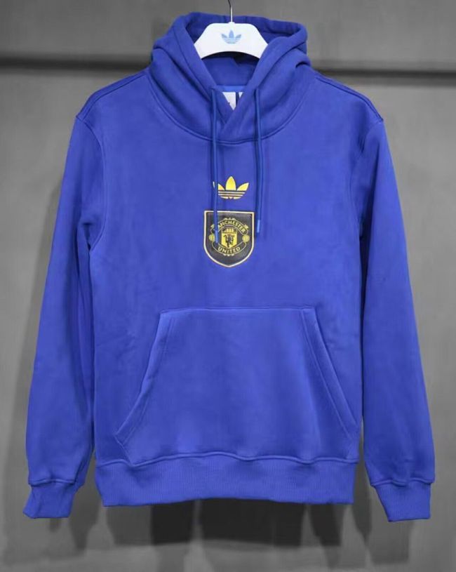 2026-2027 Manchester United Blue Soccer Training Hoodie Football Hoody