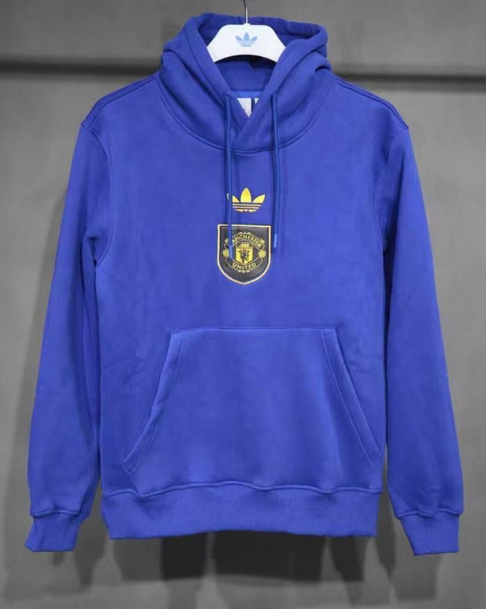 2026-2027 Manchester United Blue Soccer Training Hoodie Football Hoody