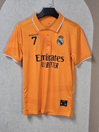 Fan Version 2026-2027 Real Madrid Orange Soccer Jersey Real Football Shirt