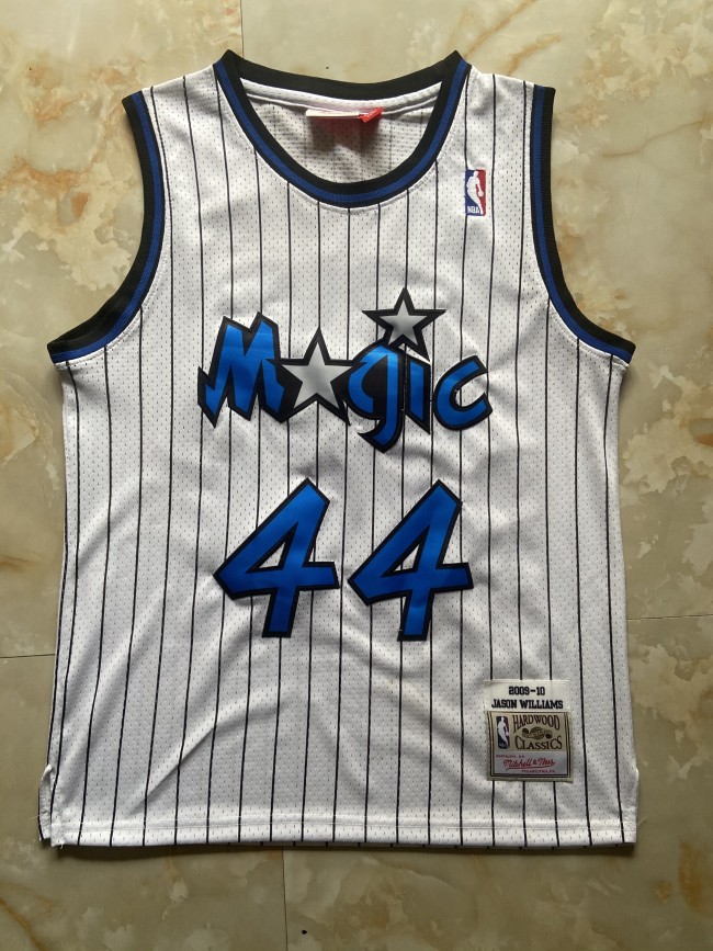 Mitchell&ness 2009-10 Orlando Magic WILLIAMS 44 White Basketball Shirt NBA Jersey