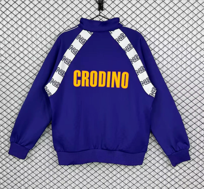Retro Jacket 1986-1987 Napoli Purple Soccer Windbreaker Jacket Napoles Football Jacket
