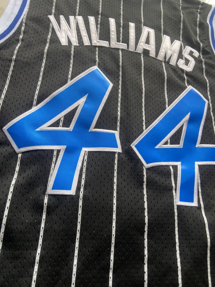 Mitchell&ness 2009-10 Orlando Magic WILLIAMS 44 Black Basketball Shirt NBA Jersey