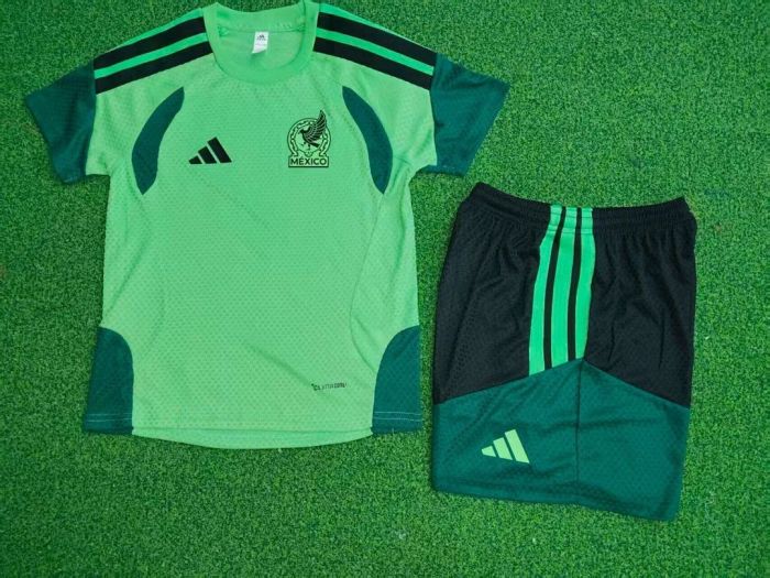 Player Version Youth Uniform Kids Kit 2026 Germany Green Soccer Training Jersey Shorts Child Football Set