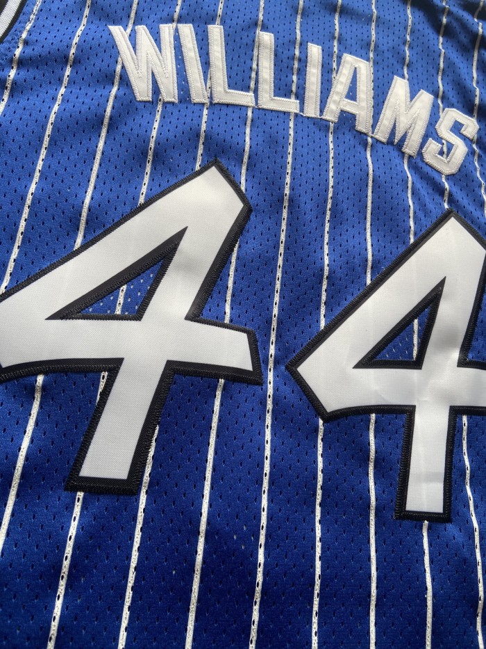 Mitchell&ness 2009-10 Orlando Magic WILLIAMS 44 Blue Basketball Shirt NBA Jersey