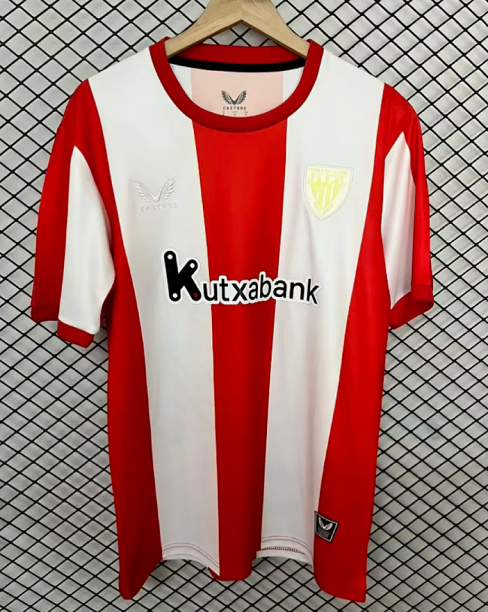Fan Version 2025-2026 Athletic Bilbao Retro Model Soccer Jersey Football Shirt