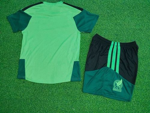Player Version Youth Uniform Kids Kit 2026 Germany Green Soccer Training Jersey Shorts Child Football Set