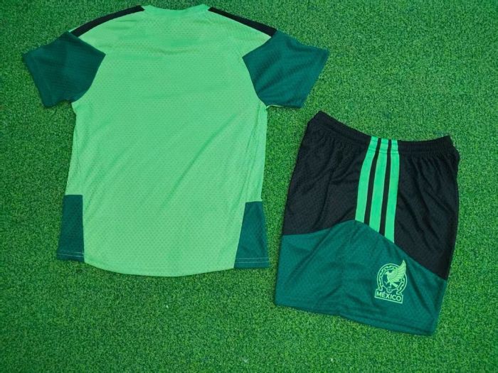 Player Version Youth Uniform Kids Kit 2026 Germany Green Soccer Training Jersey Shorts Child Football Set