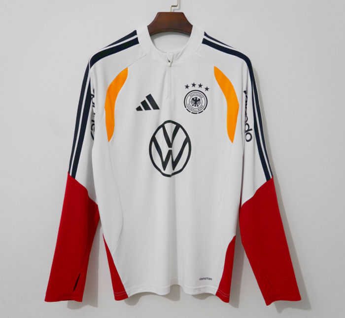 Long Sleeve 2026 Germany White Soccer Training Sweater