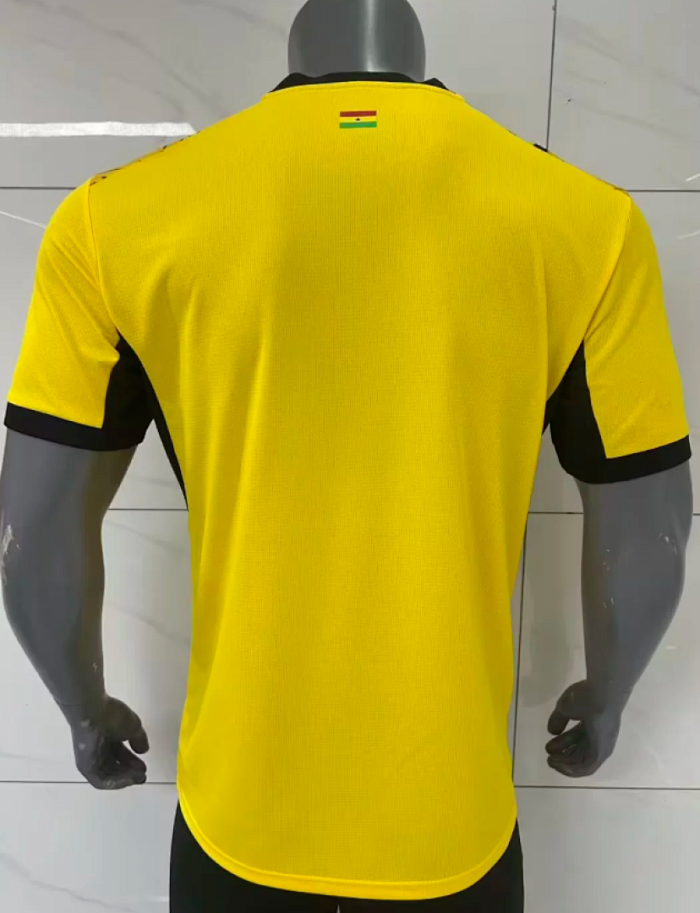 Player Version 2026 Ghana Away Yellow Soccer Jersey Football Shirt