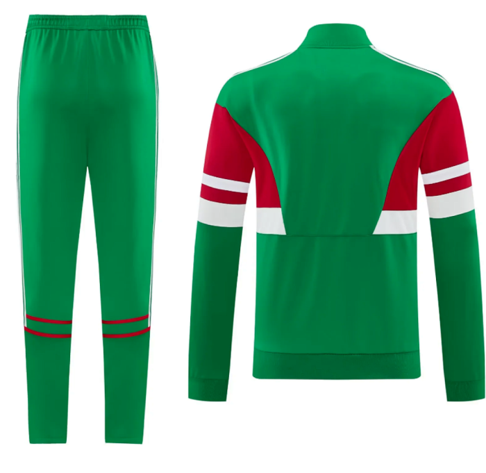 2026-2027 Mexico Green/Red/White Windbreaker Jacket Football Jacket and Pants