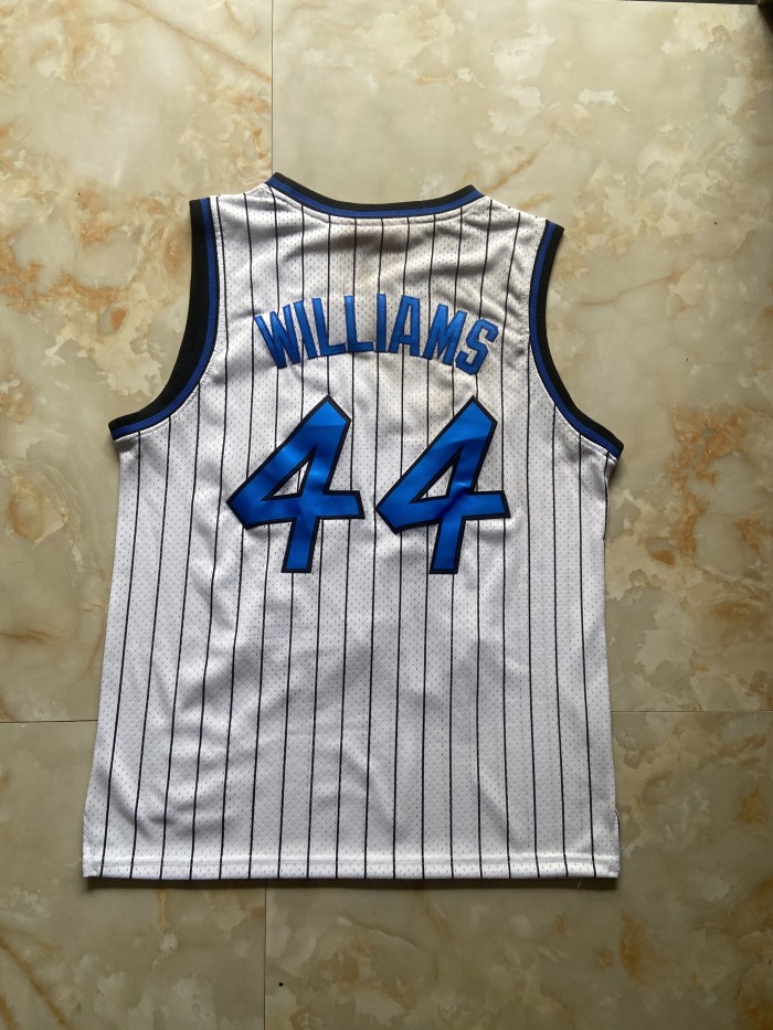 Mitchell&ness 2009-10 Orlando Magic WILLIAMS 44 White Basketball Shirt NBA Jersey