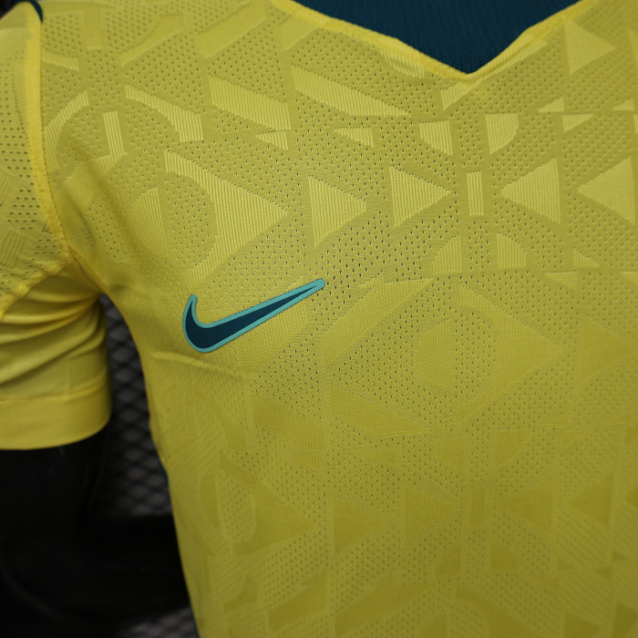 Pressed Line Model Player Version 2026 Brazil Home Soccer Jersey Brasil Camisetas de Futbol