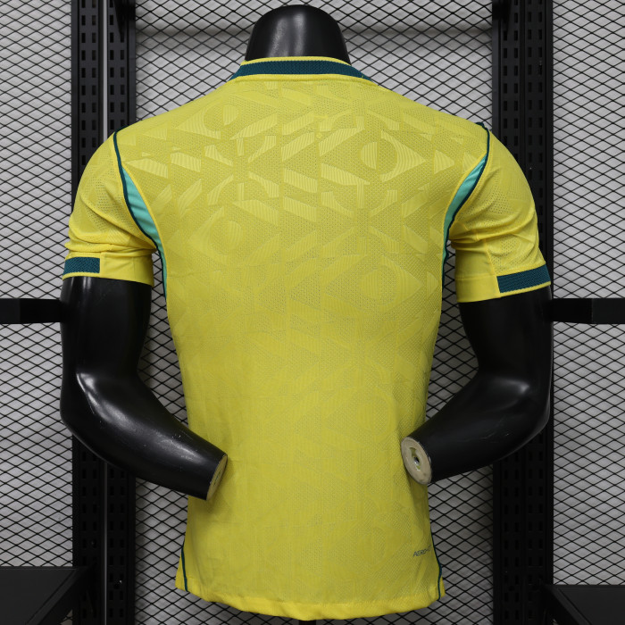 Pressed Line Model Player Version 2026 Brazil Home Soccer Jersey Brasil Camisetas de Futbol
