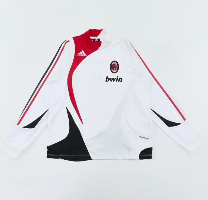 Retro 2007-2008 AC Milan White Soccer Training Sweater