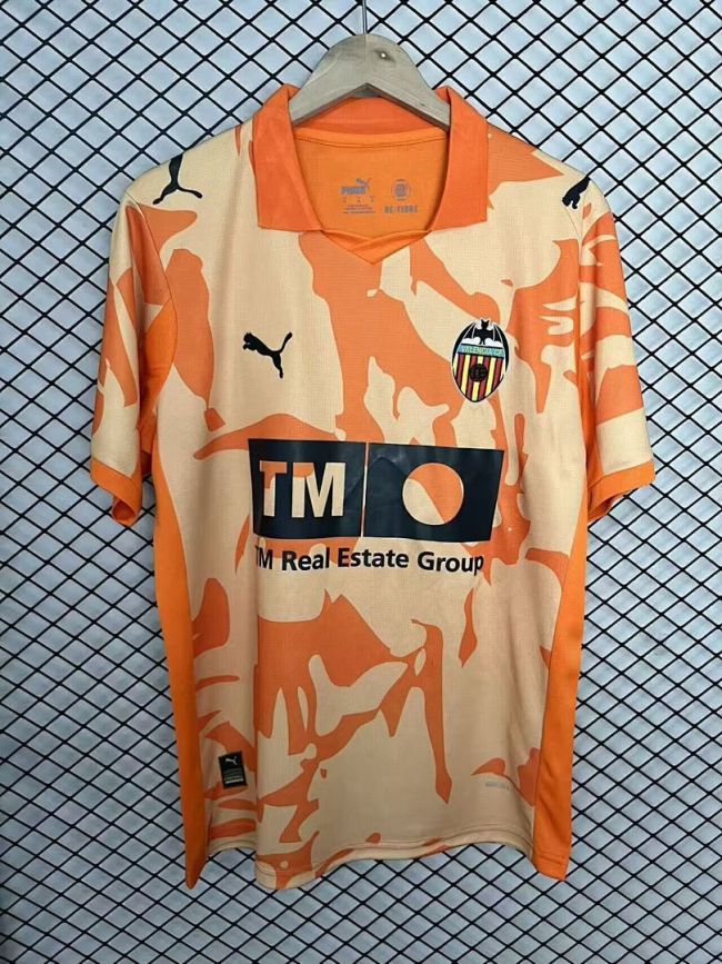 Fans Version 2025-2026 Valencia Retro Model Soccer Jersey Football Shirt