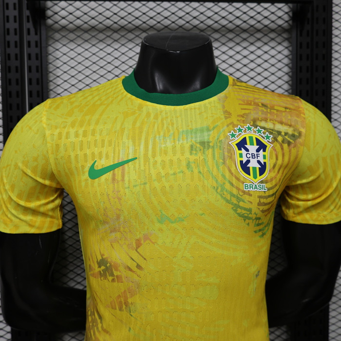 Player Version 2026 Brazil Yellow Special Edition Soccer Jersey Brasil Camisetas de Futbol