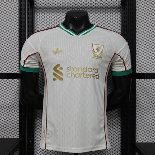 Player Version 2025-2026 Liverpool White Special Edition Soccer Jersey Football Shirt