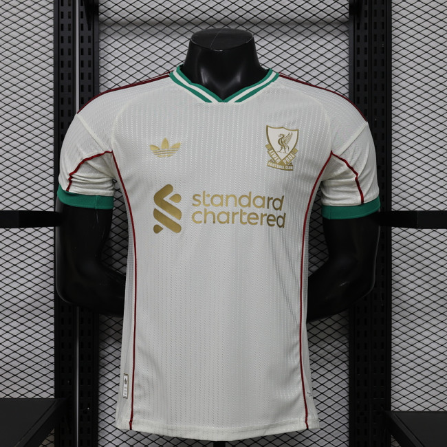 Player Version 2025-2026 Liverpool White Special Edition Soccer Jersey Football Shirt