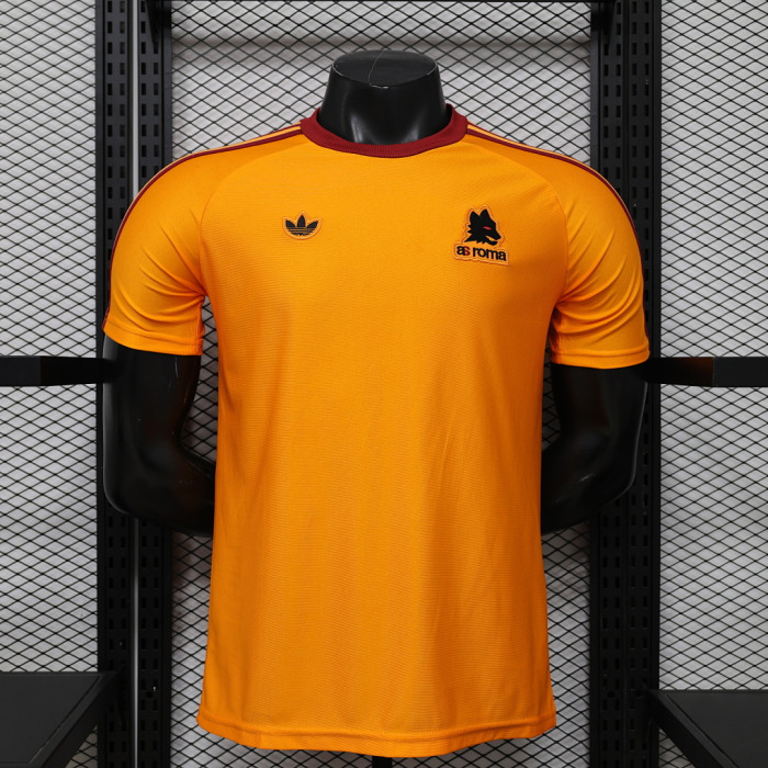 Fan Version 2025-2026 As Roma orange originals Soccer Jersey Football Shirt