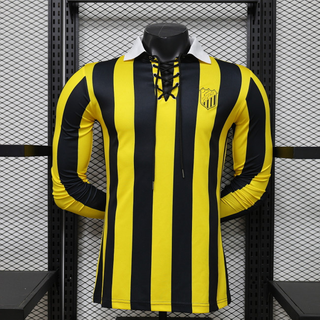 Long Sleeve 2025-2026 Al-Ittihad Yellow Soccer Jersey Football Shirt