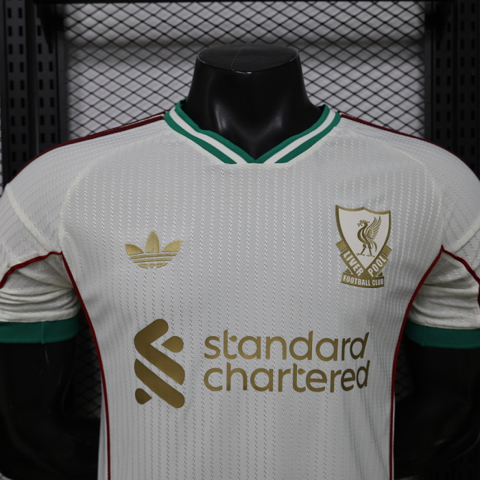 Player Version 2025-2026 Liverpool White Special Edition Soccer Jersey Football Shirt