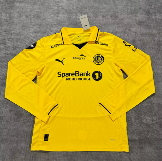Long Sleeve Fan Version 2026-2027 FK Bodø/Glimt Home Soccer Jersey Football Shirt