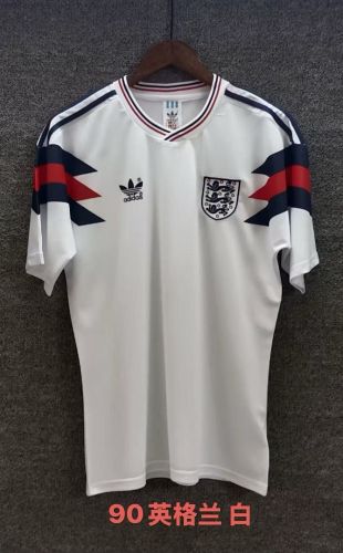 Retro Jersey 1990 England Remake Model Soccer Jersey Vintage Football Shirt