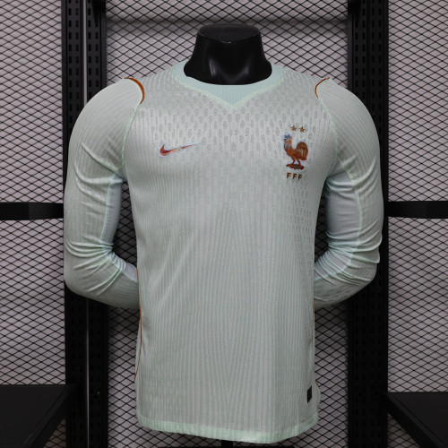 Long Sleeve Player Version 2026 France Away Soccer Jersey Football Shirt