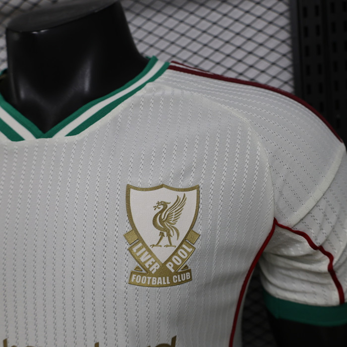 Player Version 2025-2026 Liverpool White Special Edition Soccer Jersey Football Shirt