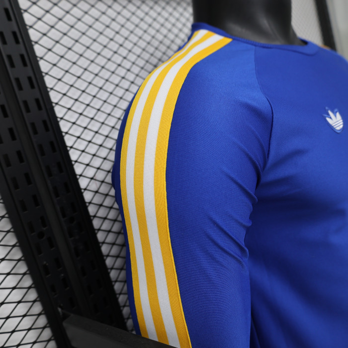 Long Sleeve Fan Version 2026-2027 Real Madrid Blue Original Soccer Jersey Real Football Shirt