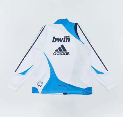 Retro 2007-2008 Real Madrid White Soccer Training Sweater