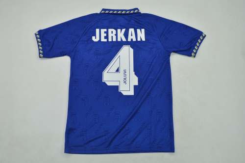 Retro Jersey 1995-1996 Real Oviedo JERKAN 4 Home Soccer Jersey Vintage Football Shirt