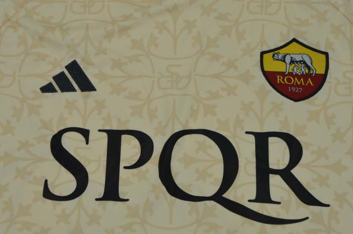 Retro Jersey 2023-2024 As Roma MANCINI 23 Away Soccer Jersey Vintage Football Shirt