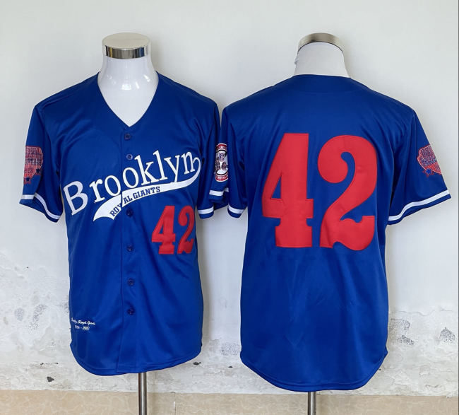 Los Angeles Dodgers 42 Blue MLB Jersey Baseball Shirt