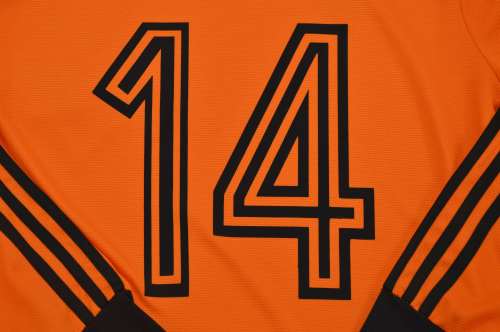 Long Sleeve Retro Jersey 1980 Netherlands 14 Home Soccer Jersey Vintage Holland Football Shirt