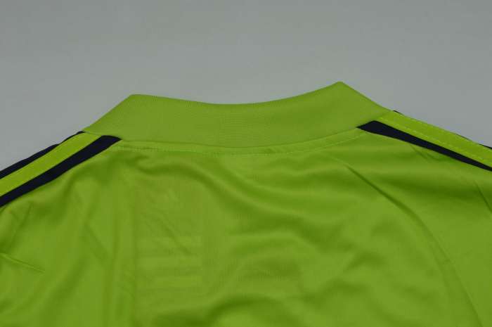 Long Sleeve Retro with UCL Patch Jersey 1999-2000 Real Madrid CASILLAS 27 Black/Green Goalkeeper Soccer Jersey Vintage Football Shirt