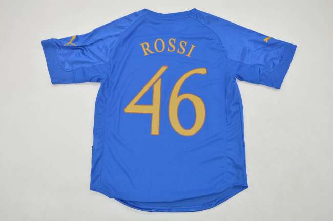 Retro Jersey 2004 Italy ROSSI 46 Home Soccer Jersey Vintage Football Shirt