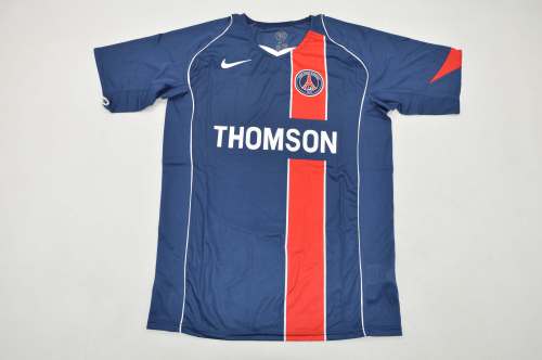 Retro Jersey 2004-2005 PSG GINOLA 11 Home Soccer Jersey Vintage Paris Football Shirt