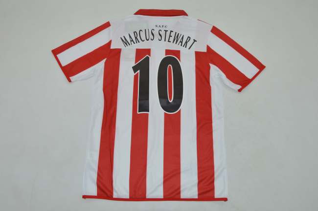 Retro Jersey 2004-2005 Sunderland MARCUS STEWART 10 Home Soccer Jersey Vintage Football Shirt