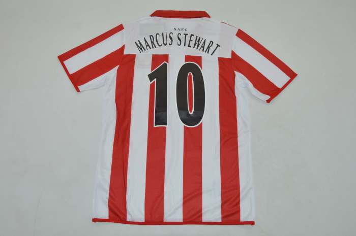 Retro Jersey 2004-2005 Sunderland MARCUS STEWART 10 Home Soccer Jersey Vintage Football Shirt