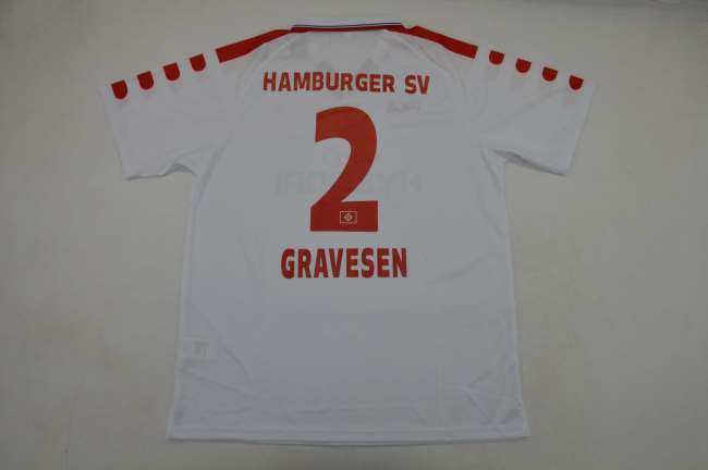 Retro Jersey 1998 HSV Hamburg SV GRAVESEN 2 Home Soccer Jersey Hamburger Vintage Football Shirt
