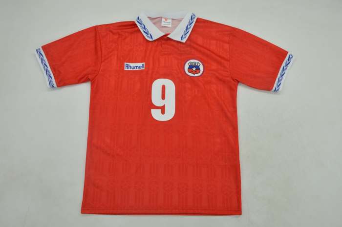 Retro Jersey 1995 Chile ZAMORANO 9 Home Soccer Jersey Football Shirt