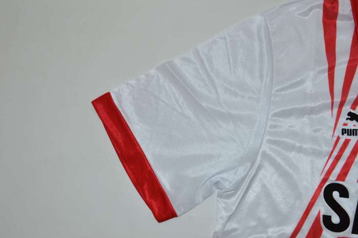 Retro Jersey 1990-1991 1. FC Köln FLICK 7 Home Soccer Jersey Koln Fooball Shirt
