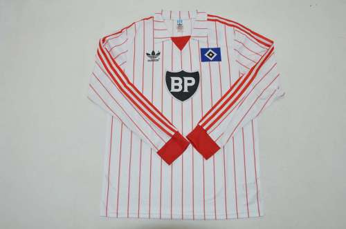Long Sleeve Retro Jersey 1982-1983 HSV Hamburg SV BECKENBUER 5 Home Soccer Jersey Hamburger Vintage Football Shirt