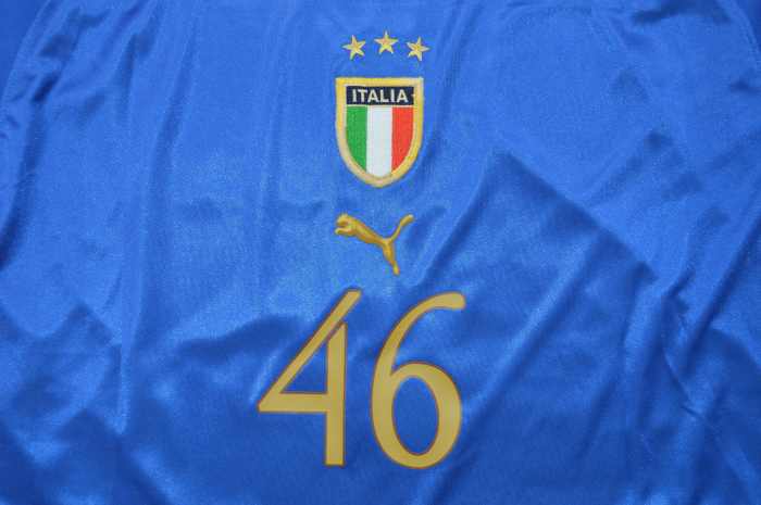Retro Jersey 2004 Italy ROSSI 46 Home Soccer Jersey Vintage Football Shirt
