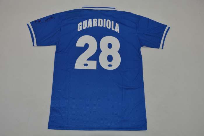 Retro Jersey 1997-1998 Brescia Calcio GUARDIOLA 28 Home Soccer Jersey Vintage Football Shirt