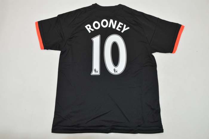 Retro Jersey 2015-2016 Manchester United RONALDO 7 Third Away Black Soccer Jersey Vintage Football Shirt