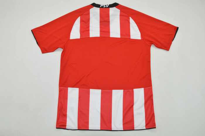 with Eredivise Patch Retro Jersey 2009-2010 PSV Eindhoven Home Soccer Jersey Vintage Football Shirt