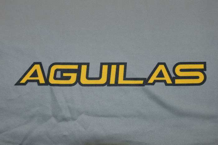 with FMF Patch Long Sleeve Retro Jersey 2001-2002 Club America Aguilas I.ZAMORANO 9 Third Away Grey Soccer Jersey Vintage Football Shirt